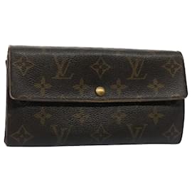 Louis Vuitton-LOUIS VUITTON Monogram Portefeuille Sarah Long Wallet M60531 Auth LV 56153-Monogramme