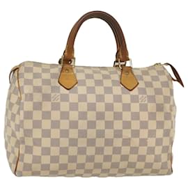 Louis Vuitton-Louis Vuitton Damier Azur Speedy 30 Hand Bag N41533 Auth LV 55083-Autre