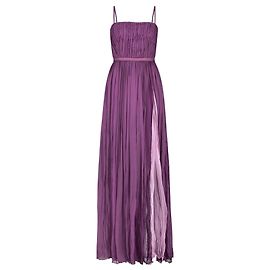 Autre Marque Monique Singh, Robe de soirée en soie Rose Violet
