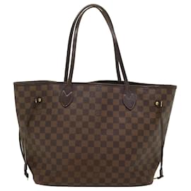 Louis Vuitton-LOUIS VUITTON Damier Ebene Neverfull MM Tote Bag N51105 LV Auth 55380-Other