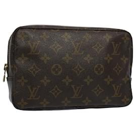 Louis Vuitton-Louis Vuitton Monogram Trousse Toilette 23 Pochette M47524 LV Auth em5051-Monogramma