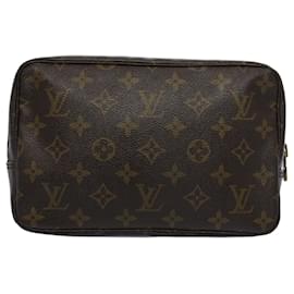 Louis Vuitton-Louis Vuitton Monogram Trousse Toilette 23 Clutch Bag M47524 LV Auth am5051-Monogram