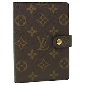 Louis Vuitton-LOUIS VUITTON Monogram Agenda PM Day Planner Cover R20005 LV Auth 55468-Monograma