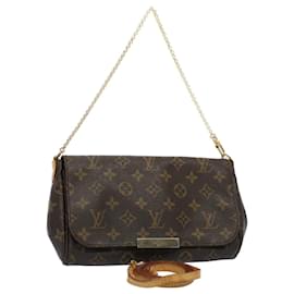 Louis Vuitton-LOUIS VUITTON Monogram Favorit MM Shoulder Bag 2way M40718 LV Auth 55273-Monogram