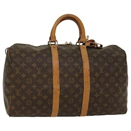 Louis Vuitton-Louis Vuitton-Monogramm Keepall 45 Boston Bag M.41428 LV Auth 55197-Monogramm