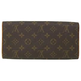 Louis Vuitton-LOUIS VUITTON Monogram Pochette Twin GM Shoulder Bag M51852 LV Auth 56096-Monogram