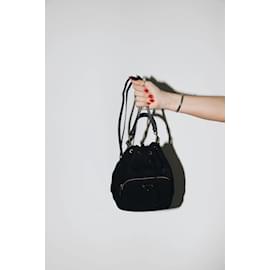Prada-Black Tessuto nylon bucket bag-Black