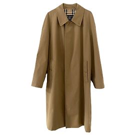 impermeable, La gabardina larga de Burberrys 48 (S/M) algodón marrón/beige Beige