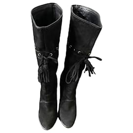 Yves Saint Laurent-Boots-Black