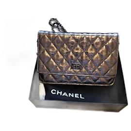 Chanel-Wallet on chain mademoiselle clasp-Silvery
