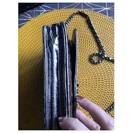 Chanel-Wallet on chain mademoiselle clasp-Silvery