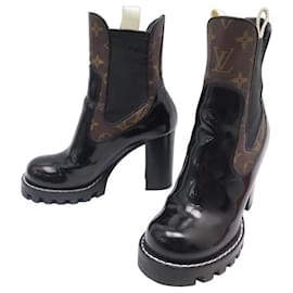 Louis Vuitton-LOUIS VUITTON SHOES STAR TRAIL CHELSEA MONOGRAM BOOTS 36 Low boots-Other