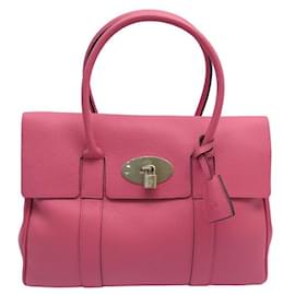 Mulberry-NEUE MULBERRY BAYSWATER HH HANDTASCHE2873 ROSA GERANIEN-GELDBÖRSE AUS SAATLEDER-Pink