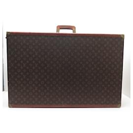 Louis Vuitton-MALA VINTAGE LOUIS VUITTON ALZER 80 EM TELA DE MONOGRAMA M21222 bagagem-Marrom