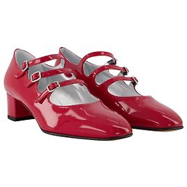 Carel Kina Babies aus rotem Lackleder Rot