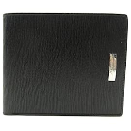St Dupont-NEW ST DUPONT WALLET BLACK LEATHER WALLET NEW LEATHER WALLET-Black