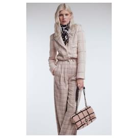 Chanel-NOVO 2021 Jaqueta de tweed de campanha publicitária-Multicor
