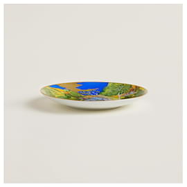 Hermès-Hermes:  Cheval d’Orient bread plate n°2, porcelain.  16 cm-Multiple colors