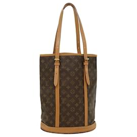 Louis Vuitton-LOUIS VUITTON Monogram Bucket GM Shoulder Bag M42236 LV Auth 55235-Monogram