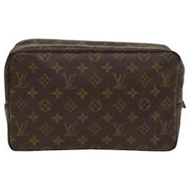 Louis Vuitton-Louis Vuitton Monogram Trousse Toilette 28 Kupplungstasche M.47522 LV Auth 55785-Monogramm