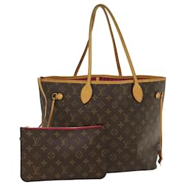 Louis Vuitton-LOUIS VUITTON Monogramme Neverfull MM Tote Bag M40156 Auth LV 55378-Monogramme