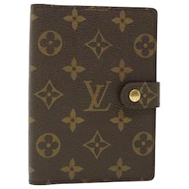 Louis Vuitton-LOUIS VUITTON Monogramm Agenda PM Tagesplaner Cover R.20005 LV Auth 56093-Monogramm