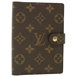 Louis Vuitton-LOUIS VUITTON Monogram Agenda PM Day Planner Cover R20005 LV Auth 56093-Monograma