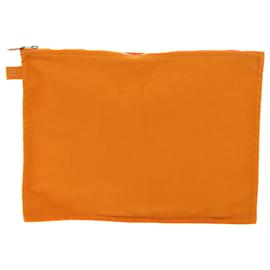 Hermès-Bolsa HERMES Grande Média Pequena Lona 3Definir autenticação laranja8593-Laranja