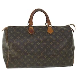 Louis Vuitton-Louis Vuitton Monogram Speedy 40 Hand Bag M41522 LV Auth 55245-Monogram