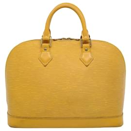 Louis Vuitton-LOUIS VUITTON Epi Alma Hand Bag Tassili Yellow M52149 LV Auth 55126-Other