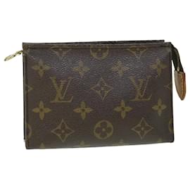 Louis Vuitton-Louis Vuitton Monogram Poche Toilette 15 Pouch M47546 LV Auth 56172-Monogram