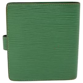 Louis Vuitton-LOUIS VUITTON Epi Porte Billets Compact Bifold Wallet Green M63554 LV Auth 55811-Green