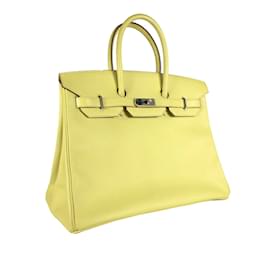 Hermès-HERMES Sacs à main Birkin 35-Jaune