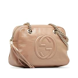 Gucci-GUCCI Handbags Soho Chain-Pink