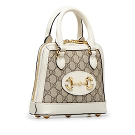Gucci-GUCCI Handbags Horsebit 1955-Brown