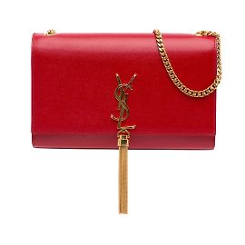 SAINT LAURENT Handbags Pompom Kate Red