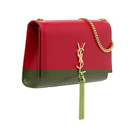 Saint Laurent-SAINT LAURENT Handbags Pompom Kate-Red