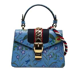 Gucci-GUCCI Handbags Sylvie-Blue
