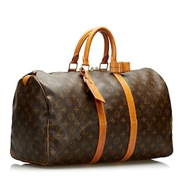 Louis Vuitton-LOUIS VUITTON Travel bags Keepall-Brown