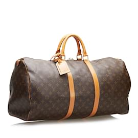 Louis Vuitton-LOUIS VUITTON Travel bags Keepall-Brown
