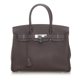 Hermès HERMES Bolsos Birkin 30 Castaño