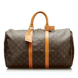 Louis Vuitton-LOUIS VUITTON Travel bags Keepall-Brown