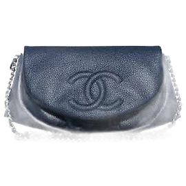 CHANEL Handbags Wallet on Chain Blue
