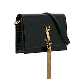 Saint Laurent-SAINT LAURENT Handbags Kate monogramme-Black