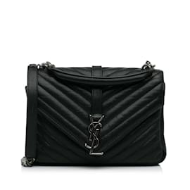 Saint Laurent-SAINT LAURENT Handbags College monogramme-Black