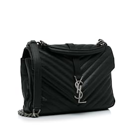 Saint Laurent-SAINT LAURENT Handbags College monogramme-Black