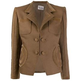 Valentino Brown Wool Jacket Brown