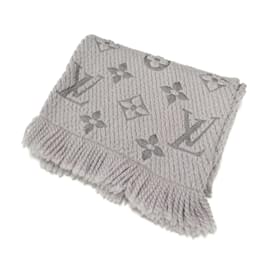 Louis Vuitton-Louis Vuitton logomania scarf-Grey