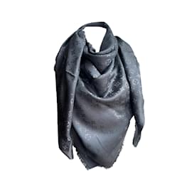 Louis Vuitton-Klassischer Schal mit Louis Vuitton-Monogramm-Grau