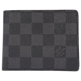 Louis Vuitton Slender Wallet Damier Graphite Canvas Black